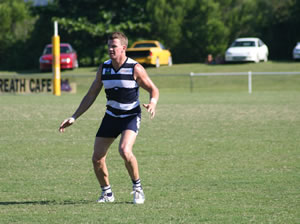 Brad Copper kicked 5 goals for the Port Douglas Crocs