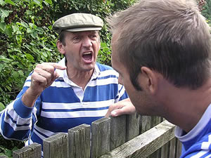 Neighbours arguing