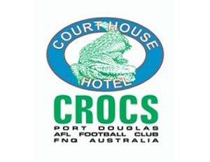 Court House Hotel port Douglas Crocs AFL Logo for 2010