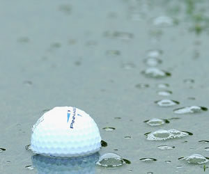 golf ball in the rain