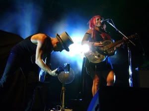 Jeff Curan and Dallas Frasca performing live at Cairns Blues Fest this year