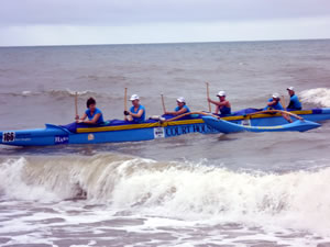 Outrigger canoes