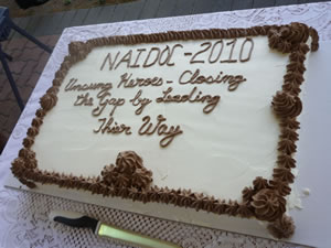 The cake at the NAIDOC week launch in Mossman