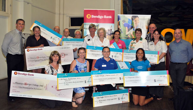 Almost $11,000 was donated to local community groups at the Bendigo Bank and Cairns Community Enterprise forum last week.