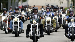 Queensland Police have declared a crackdown on bikies. PIC Sky News