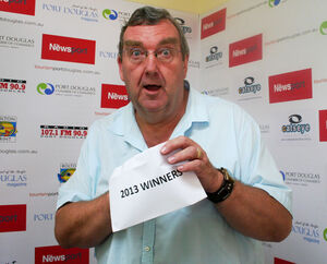 Newsport Publishing's Roy Weavers gets a sneak peek at the 2013 winners. PIC Emma Groves