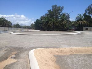 Phase One of the Port Douglas roundabout is complete. PIC David Kempton