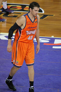 Alex Laughton during the Taipans v NZ Breakers game earlier this season. PIC KERRY LARSEN