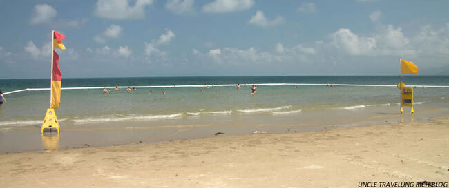 The stinger net at Four Mile Beach, Port Douglas.