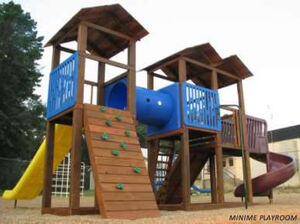 An example of a playground that might be possible with James Dormer's proposal to form a united tradies community group.