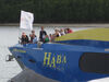 Haba Dive Boat with Carnivale Flag