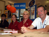 L-R: Deborah Wigmore, Jen Rapier, Karen McCraw, and Mike Kirkness from Uniting Care's community and financial counselling.