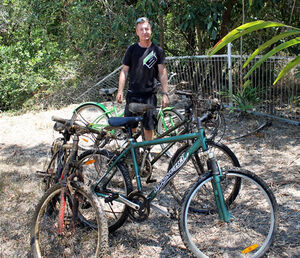 Mr Stovell recovered a total of eight bikes, some pictured here. PIC Kerry Larsen