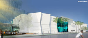 An exterior render of the Cairns Aquarium project.