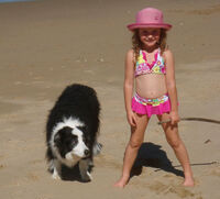 Second - Janice Ruffles - Grace with BFF 'Barkley' at Oak Beach