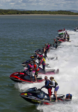 Jet ski ambush for charity