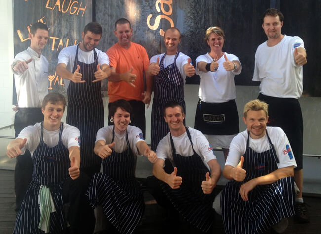 The chefs at award-winning Salsa Bar and Grill, Port Douglas.