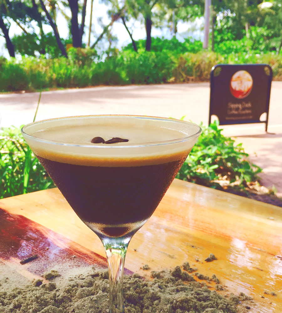 Espresso Martini with Ocean View @ Lighthouse Cafe